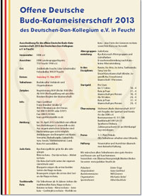 Kata Meisterschaft DDK2013